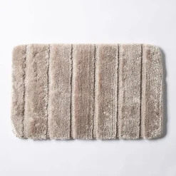Harman Luxe Ribbed Memory Foam Bathmat - Taupe (20x32")