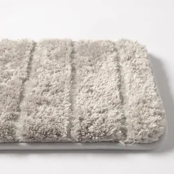 Harman Luxe Ribbed Memory Foam 17" x 24" Bathmat (Charcoal)
