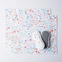 Harman Microfiber 'Floral Blossom' Sponge & Cloth - Set of 4
