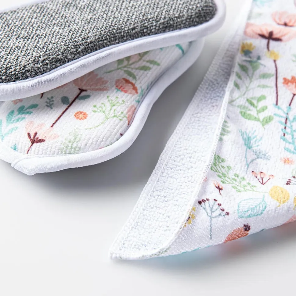 Harman Microfiber 'Floral Blossom' Sponge & Cloth - Set of 4