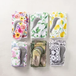 Harman Microfiber 'Mixed Floral' Sponge & Cloth Cleaning sET/4