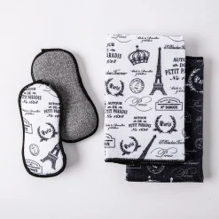 Harman Microfiber 'Paris Passport' Sponge & Cloth Cleaning Set/4