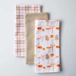 Harman 'Mushrooms' Cotton Kitchen Towel - Set of 3