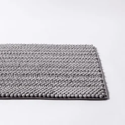 Harman Nubby Plush Bathmat Anti-Skid 20" x 32" (Light Grey)
