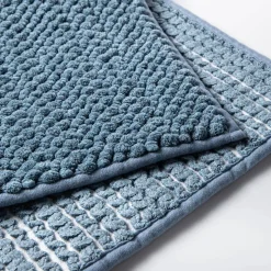Harman Nubby Plush 20" x 32" Bathmat Anti-Skid (Slate Blue)