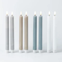 Harman One Touch LED Taper Candle - Set of 2 (Grey)