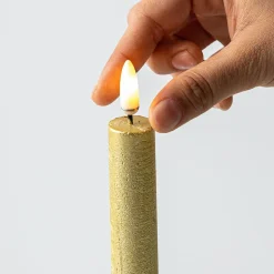 Harman One Touch LED Taper Candle - Set of 2 (Gold)