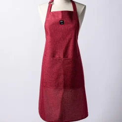 Harman Pantry Chambray Adjustable Apron (Red)