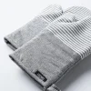 Harman Pantry Chambray Cotton Oven Mitt - Set of 2 (Grey)