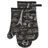 Harman Paris Passport Cotton Oven Mitt - Set of 2 (Black)
