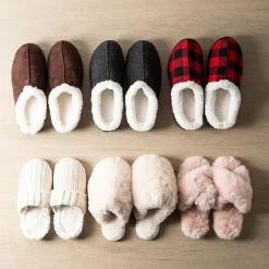 Harman Park City 'Super Plush' Memory Foam Slippers Women (Natural)