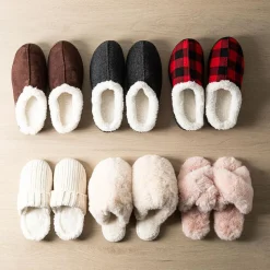 Harman Park City 'Super Plush' Memory Foam Slippers Women (Tan)
