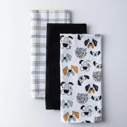 Harman 'Pet Faces' Cotton Kitchen Towel - Set of 3