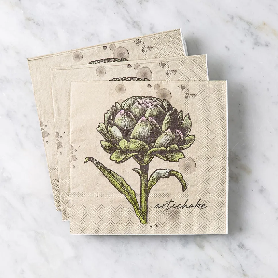 Harman 3-Ply 'Artichoke' Paper Napkin - 20pc (Natural)