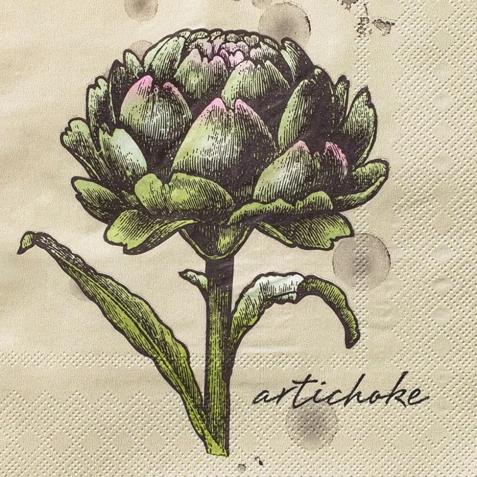 Harman 3-Ply 'Artichoke' Paper Napkin - 20pc (Natural)