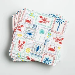 Harman 3-Ply 'Beach Tile' Paper Napkin - 20pc