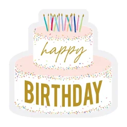 Harman 3-Ply 'Birthday Cake' Paper Napkin Shaped - 20pc