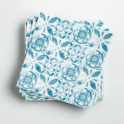 Harman 3-Ply 'Blue Tiles' Paper Napkin - 20pc