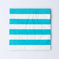 Harman 3-Ply 'Cabana' Paper Napkin - 20pc (Aqua)