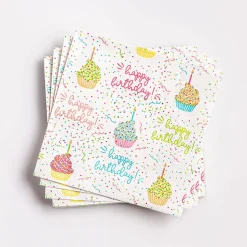 Harman 3-Ply 'Cupcake Confetti' Paper Napkin - 20pc
