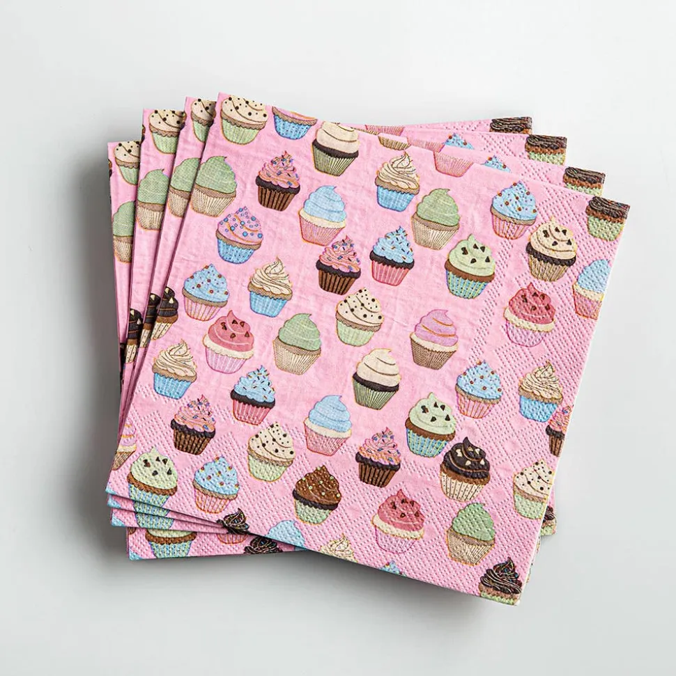 Harman 3-Ply 'Cupcake' Paper Napkin (Pink)