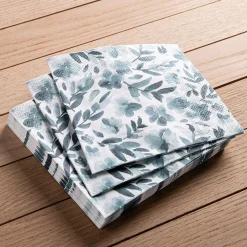Harman 3-Ply 'Floral' Paper Napkin - 20pc (Blue)
