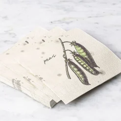 Harman 3-Ply 'Peas' Paper Napkin - 20pc (Natural)