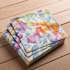 Harman 3-Ply 'Stonefruit' Paper Napkin - 20pc