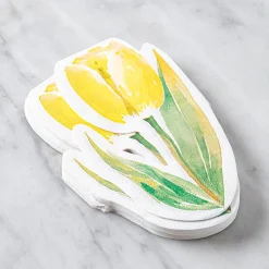 Harman 3-Ply 'Tulip' Paper Napkin Shaped - 20pc (Yellow)