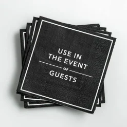 Harman 3-Ply 'Use In The Event of Guests' Paper Napkin - 20pc