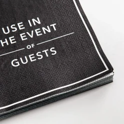 Harman 3-Ply 'Use In The Event of Guests' Paper Napkin - 20pc