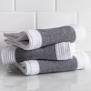Harman Premium Quality 'Blocks' Kitchen Towel - Set of 3 (Black)