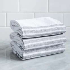 Harman Premium Quality Kitchen Towel - Set of 3 (Grey)
