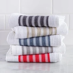 Harman Premium Quality 'Vertical' Kitchen Towel - Set of 3 (Grey)