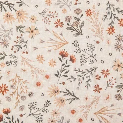 Harman Printed 'Autumn Floral' Linen 70" Dia. Tablecloth