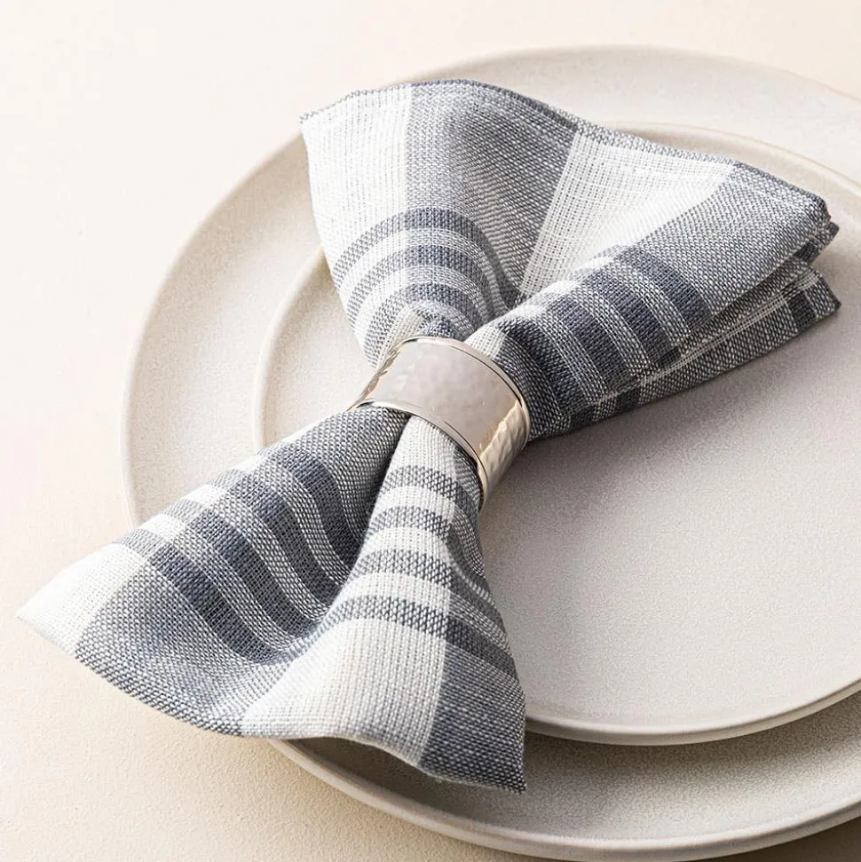 Harman Printed 'County Stripe' Linen Napkin - Set of 4