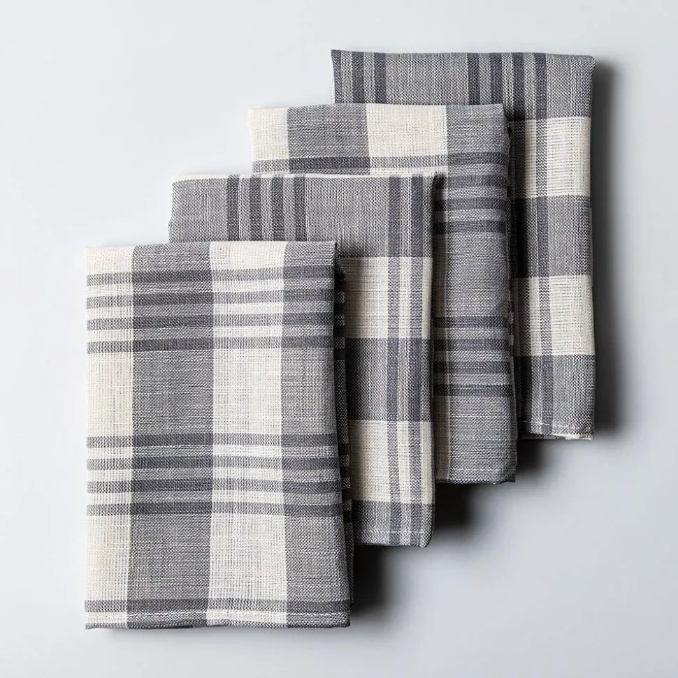 Harman Printed 'County Stripe' Linen Napkin - Set of 4