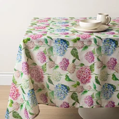 Harman Printed 'Hydrangea' Linen Tablecloth (60x120