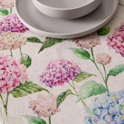 Harman Printed 'Hydrangea' Linen Tablecloth (70