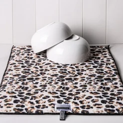 Harman Printed 'Leopard' Microfibre Dish Drying Mat