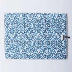 Harman Printed 'Medallion' Microfibre Dish Drying Mat (Blue)