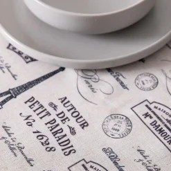 Harman Printed 'Paris Passport' Linen Tablecloth (70
