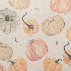 Harman Printed 'Pumpkin' Linen 60" x 120" Tablecloth (Natural)
