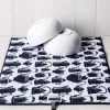 Harman Printed 'Tea Pots' Microfibre Dish Drying Mat (Navy)