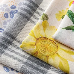 Harman Printed 'Watercolour Sunflower' Linen Napkin - Set of 4