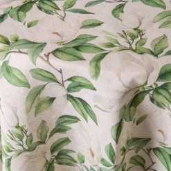 Harman Printed 'White Blossom' Linen Tablecloth (70" dia.)