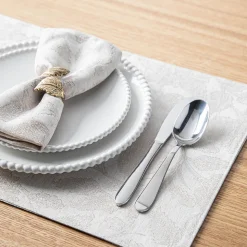 Harman Printed 'Winter Jacquard' Linen Placemat (Natural)