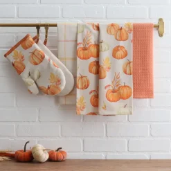 Harman 'Pumpkin Patch' Cotton Kitchen Towel - Set of 3