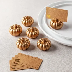 Harman Pumpkin Place Card Holder - Set of 6 (Gold)