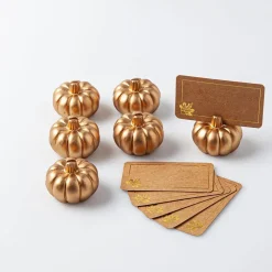 Harman Pumpkin Place Card Holder - Set of 6 (Gold)